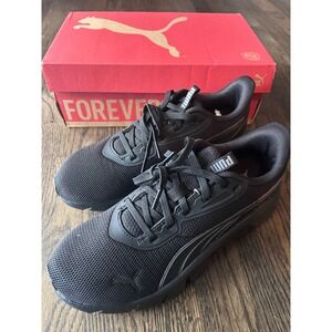 Puma FlexFocus Lite Modern Womens Running Shoes Black Dark Gray 311227 02 Sz 10